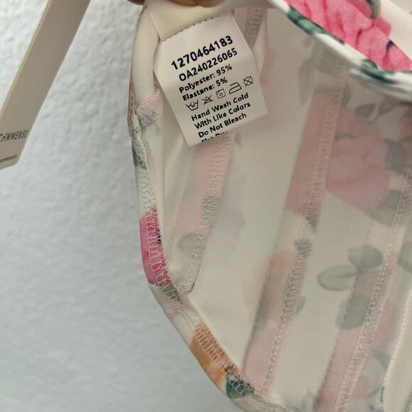 Commense Floral Heart Shaped Neckline Strapless Corset Top XS NWT - Picture 7 of 8